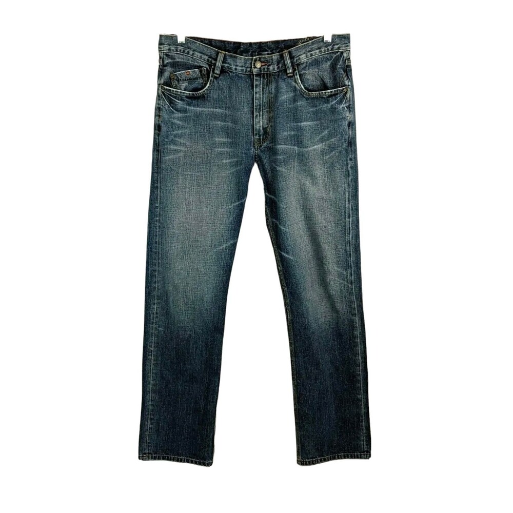 Indigo Palms Men's Standard Fit Straight Leg Jeans 36 x L33.5